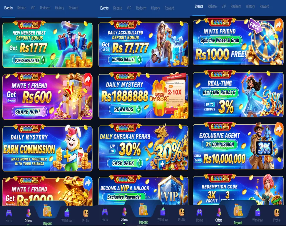 6NNN Rewards and Bonuses Page