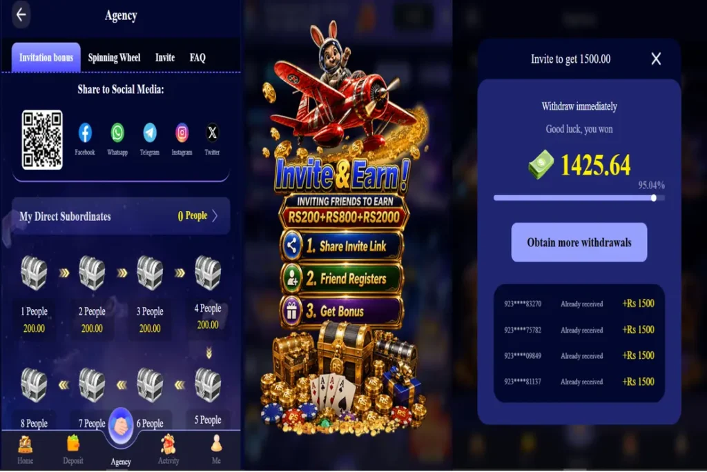 Rewards and Bonus Page
