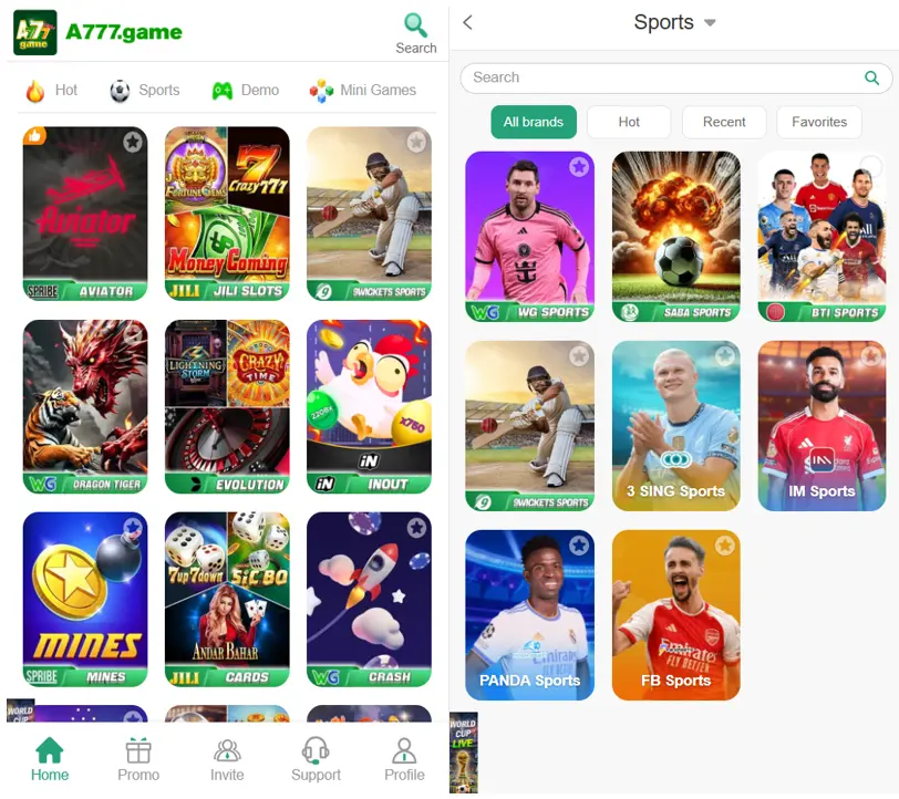 A777 All Games