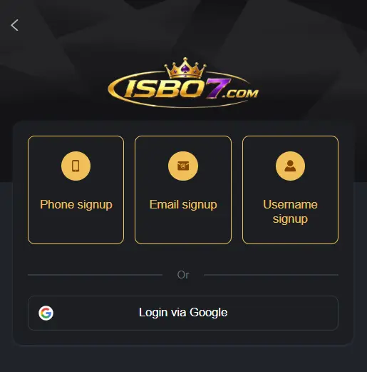 ISB07 Login and Register