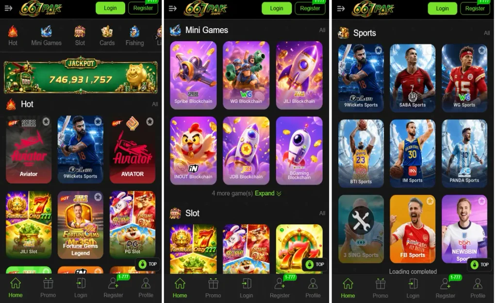 667PAK Game Categories