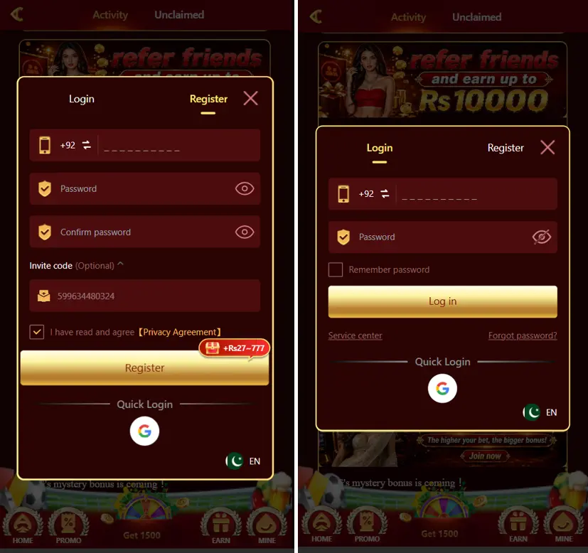 6PPP Game APK Login and Register
