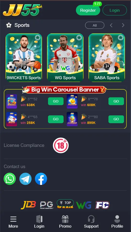 JJ55 Game Sports Betting