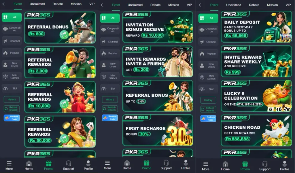 PKR365 Game APK - Rewards and Bonuses